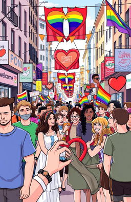 A visually striking illustration symbolizing the profound impact of LGBT rights and culture in society