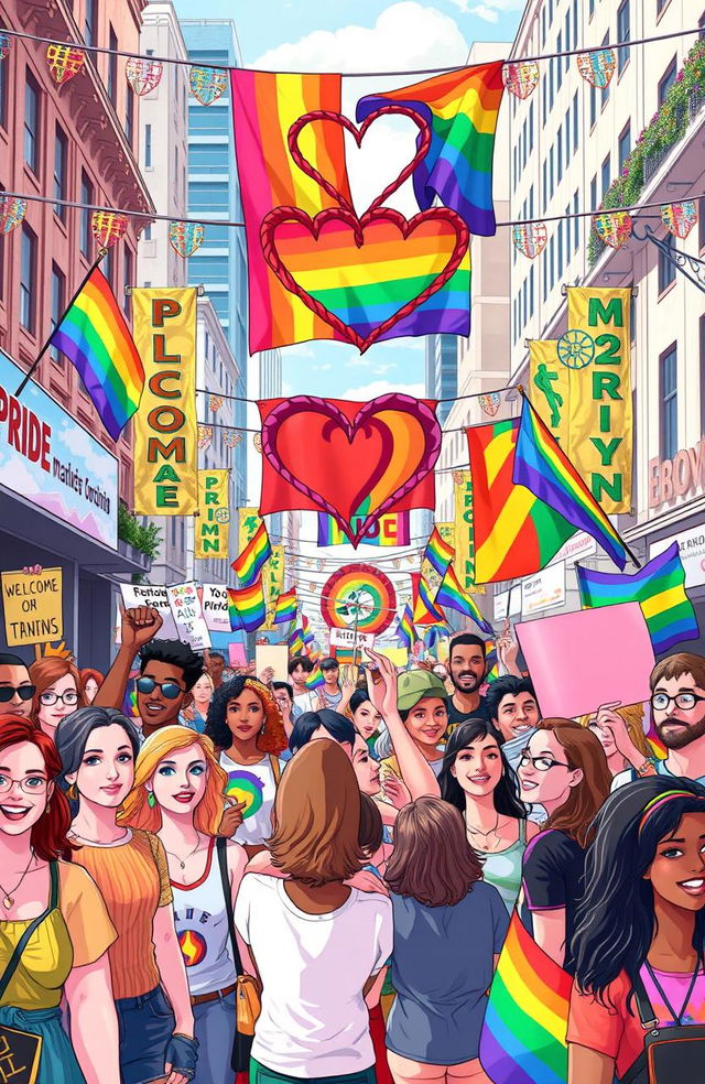 A visually striking illustration symbolizing the profound impact of LGBT rights and culture in society