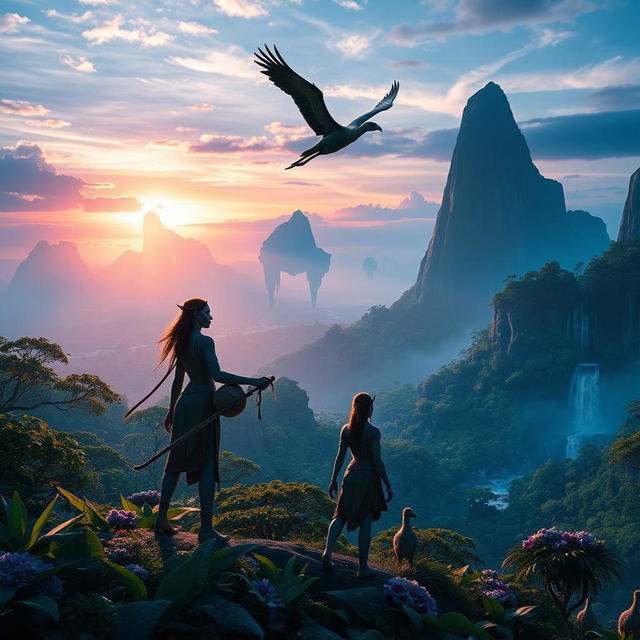 A mesmerizing and visually stunning scene from the 'Avatar 3: The Seed Bearer – Trailer (2025)'