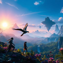 A mesmerizing and visually stunning scene from the 'Avatar 3: The Seed Bearer – Trailer (2025)'