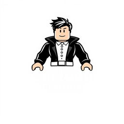 A logo design for 'Cartoon Crafting', inspired by Chanel, focused on Roblox Studio cartoons