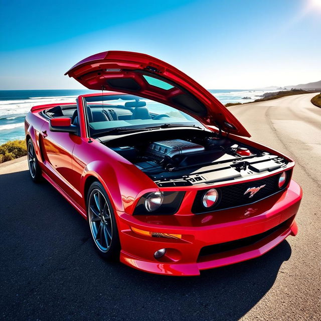 A stunning 2006 Ford Mustang, showcasing its iconic muscular design and striking curves