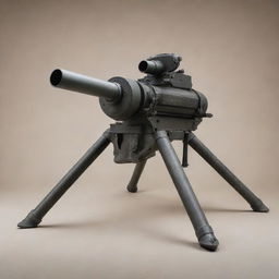 An imposing anti-tank weapon with precise detailing, showcased against a neutral backdrop.