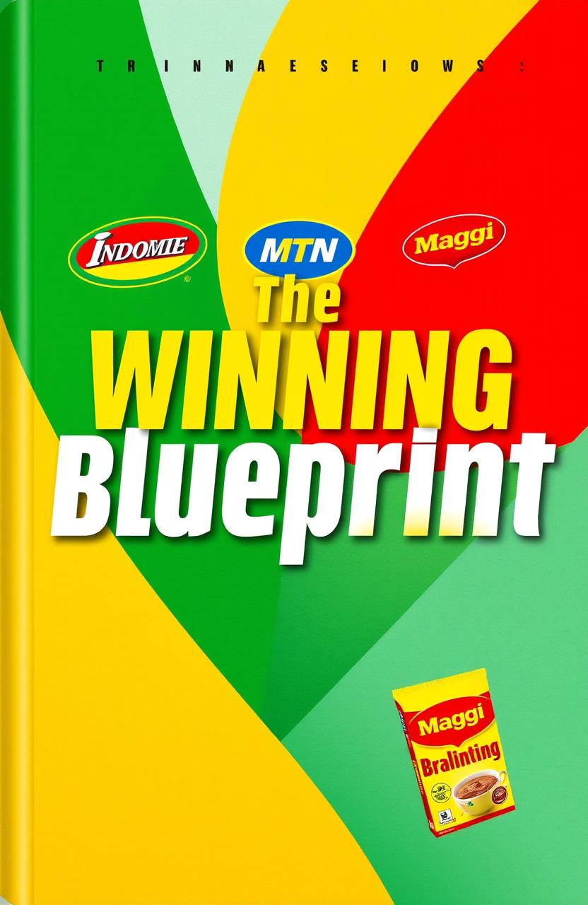 A vibrant front cover design for a book titled 'The Winning Blueprint'