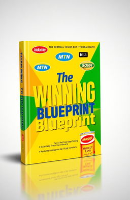 A vibrant front cover design for a book titled 'The Winning Blueprint'