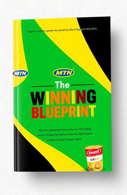 A vibrant front cover design for a book titled 'The Winning Blueprint'