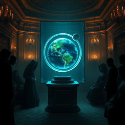 Within the dimly lit confines of an opulent lounge, shrouded in shadows, enigmatic figures converge like spectral presences drawn to an arcane gathering