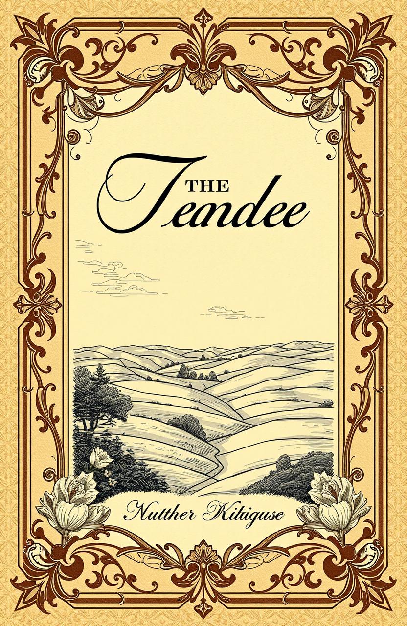 A vintage book cover design that captures the essence of 19th century literature