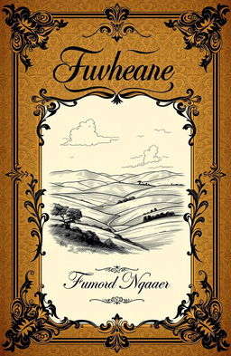 A vintage book cover design that captures the essence of 19th century literature