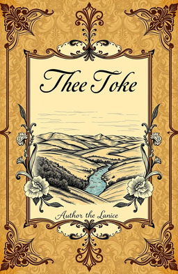 A vintage book cover design that captures the essence of 19th century literature