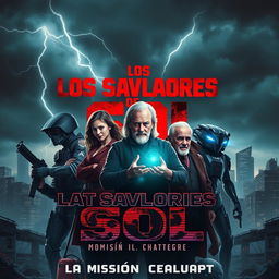 A thrilling movie poster featuring the action-horror theme titled "Los Salvadores de SQL: La Misión de ChatGPT