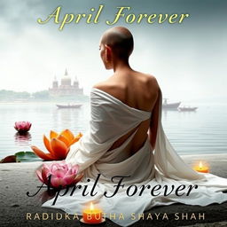 A visually stunning book cover featuring a slim woman sitting with her back to the viewer