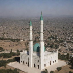 In the thriving, rebuilt village, a stunning mosque stands tall, its minarets reaching for the sky. It's a symbol of faith and unity for the community, adding spiritual charm to the rejuvenated landscape