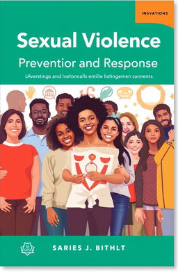 An educational book cover design focusing on the topic of sexual violence prevention and response