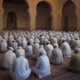 As dawn breaks, the villagers convene in the mosque, their faces glowing with solemn devotion. United, they perform the Fajr (dawn) prayer, sharing a moment of collective spirituality at the break of a new day