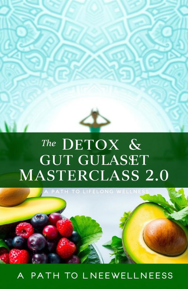 A captivating promotional poster for 'The Detox & Gut Reset Masterclass 2