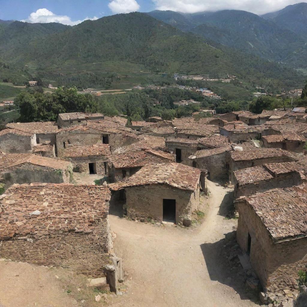 Suddenly, the tranquillity of the rejuvenated village is disrupted by an earthquake. Buildings shudder and the ground shakes, marking the onset of another challenge for this resilient community