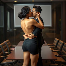 Sensational portrayal of Rakul Preet, elegantly dressed in a stylish short skirt that enhances her figure
