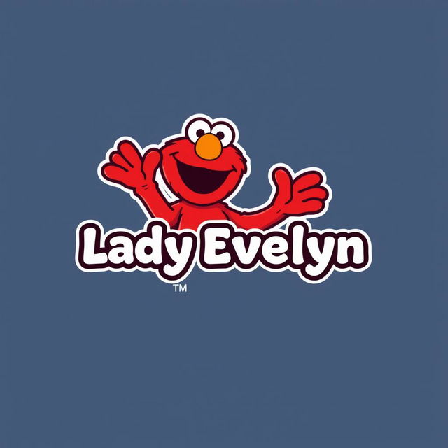 A logo design for a profile picture featuring the name "Dad of Lady Evelyn" prominently displayed