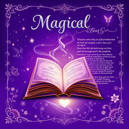 A stunning front and back book cover design for a magical book