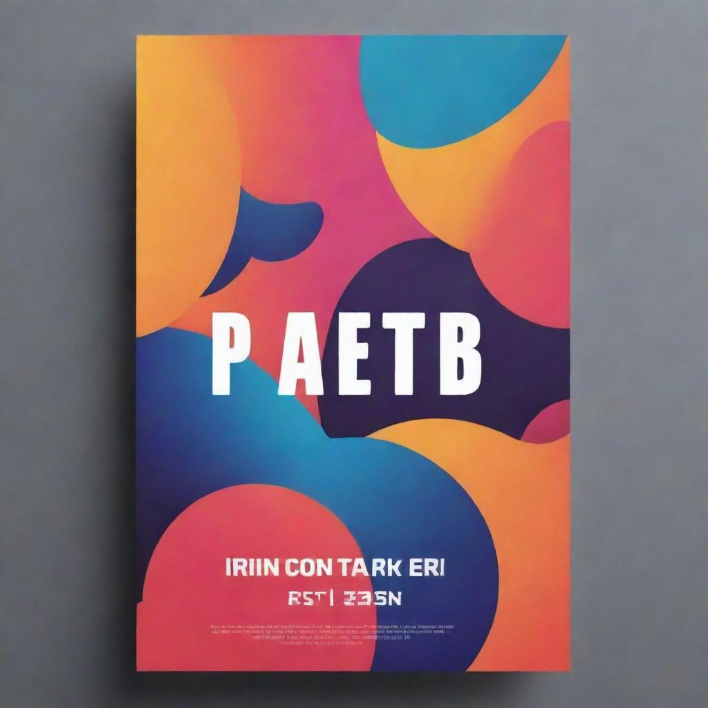 Create a vibrant and captivating poster design with a modern aesthetic. Let it be minimalist yet impactful, using bold colors and innovative typography.