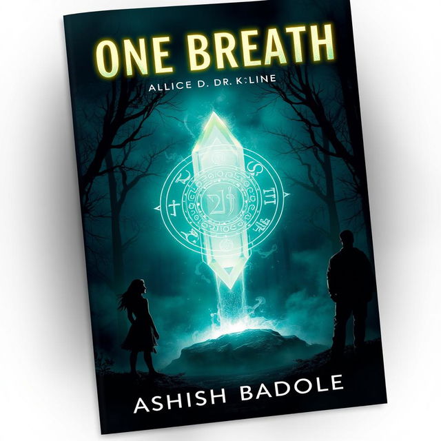 Book cover for 'One Breath' by Ashish Badole, designed at a size of 2560x1600 pixels