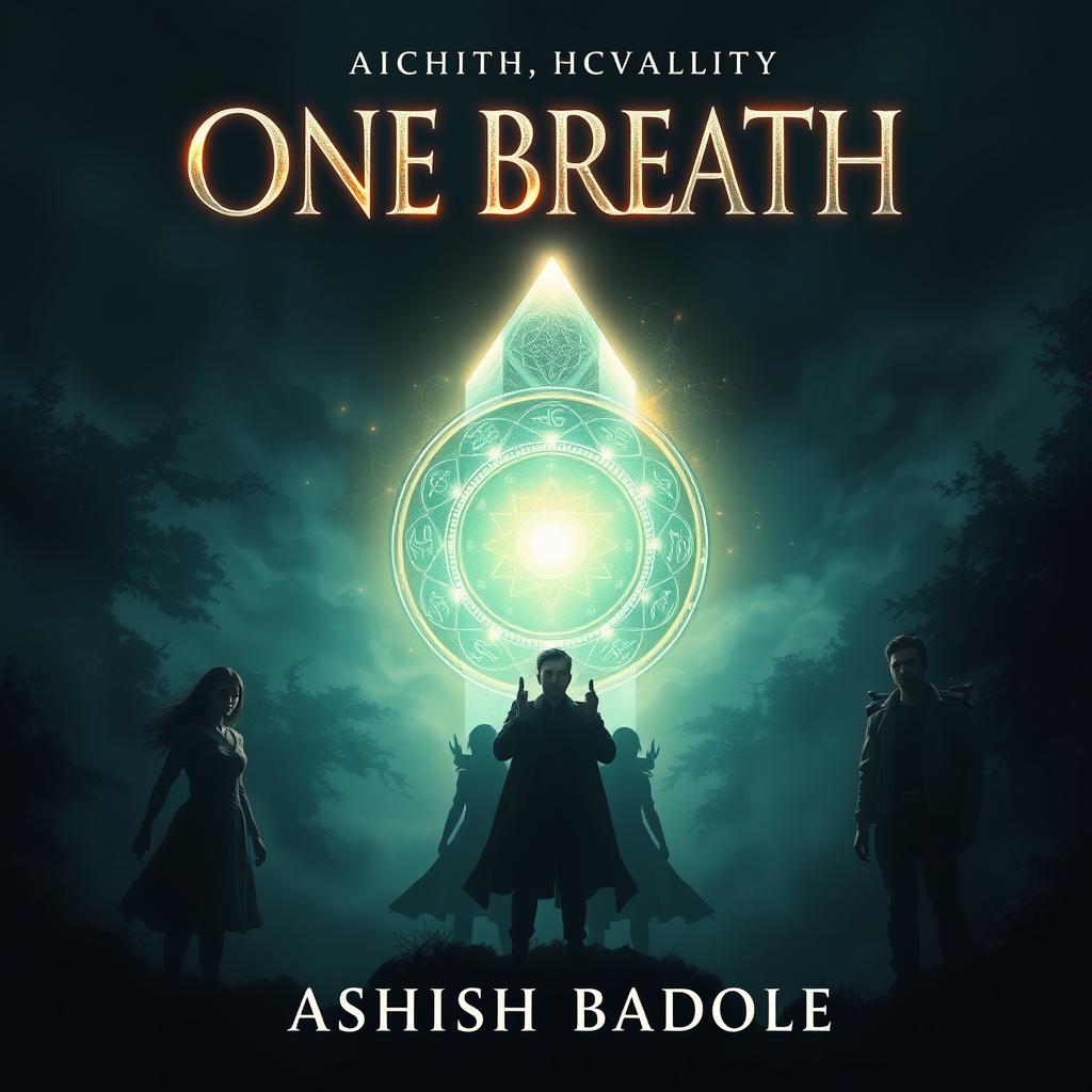 Book cover for 'One Breath' by Ashish Badole, created in a size of 2560x1600 pixels