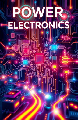 A detailed illustration showcasing the concept of power electronics