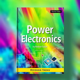 The cover design of a textbook titled 'Power Electronics' by Roshan Yadav