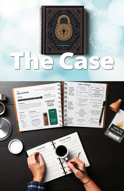 An inspirational planner titled 'The Case' designed for productivity and goal-setting