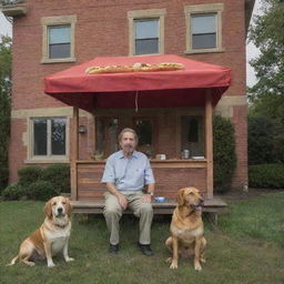 A rags-to-riches tale of a once homeless hot dog vendor, who after experiencing an unexpected windfall of customers and profits, purchases a stately mansion. Settled in his new home he decides to retire from his hotdog selling days.