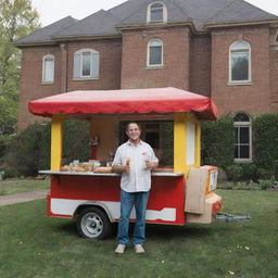 A rags-to-riches tale of a once homeless hot dog vendor, who after experiencing an unexpected windfall of customers and profits, purchases a stately mansion. Settled in his new home he decides to retire from his hotdog selling days.