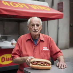 The poignant final chapter of the hotdog vendor's tale as he ends up in a hospital, his aging and frail form contrasting with the memories of his vibrant and tenacious past.