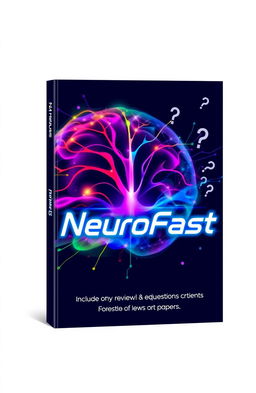 A sleek and modern book cover design for 'NeuroFast', featuring vibrant colors that evoke a sense of speed and intellect