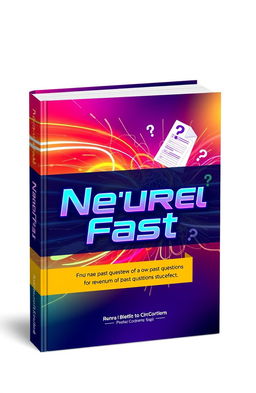 A sleek and modern book cover design for 'NeuroFast', featuring vibrant colors that evoke a sense of speed and intellect