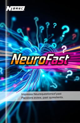 A sleek and modern book cover design for 'NeuroFast', featuring vibrant colors that evoke a sense of speed and intellect