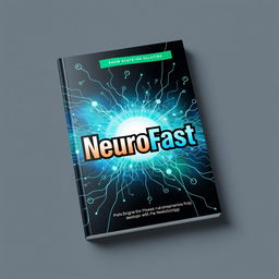 A sleek and modern book cover design for 'NeuroFast', featuring bold typography with the title prominently displayed at the center