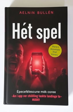 A book cover titled 'Het spel' prominently displayed in large, bold letters