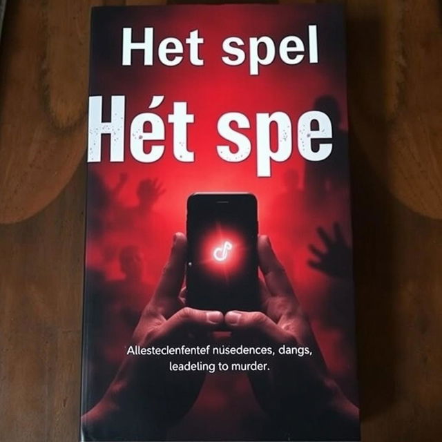 A book cover titled 'Het spel' prominently displayed in large, bold letters at the top