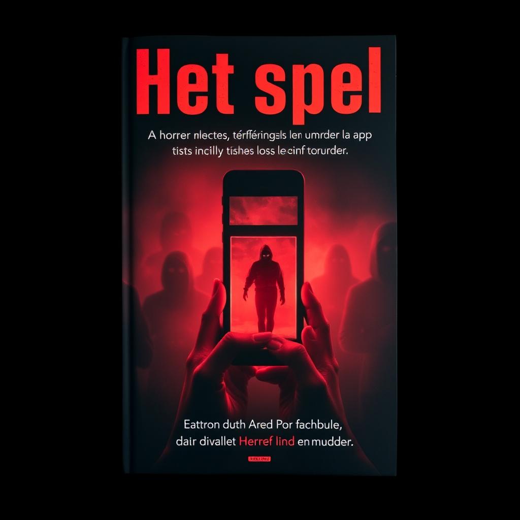 A book cover titled 'Het spel' prominently displayed in large, bold letters at the top