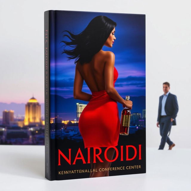 A book cover featuring a silhouette of a curvaceous light-skinned woman, shown from the back, with flowing black hair