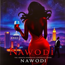 A stunning book cover featuring a silhouette of a curvaceous black woman shown from the back, with long flowing black hair