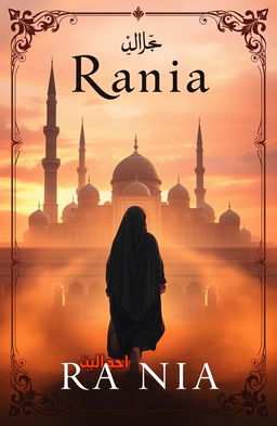 A mysterious book cover for 'Rania' set in the Middle Ages during the Arabic/Islamic era