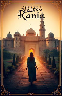 A mysterious and enchanting book cover for the title 'Rania', set in the Middle Ages during the Arabic/Islamic era