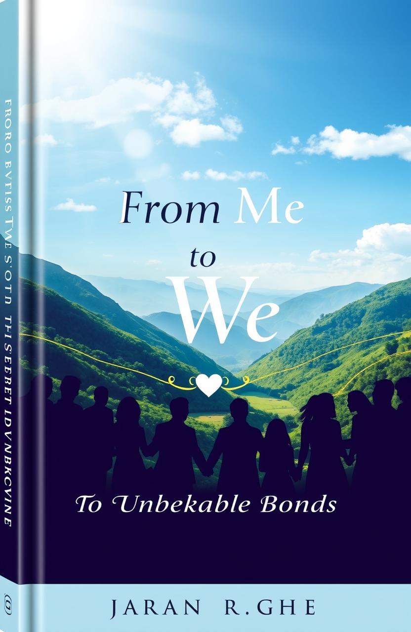 A visually captivating book cover design for a title "From Me to We: The Secrets To Unbreakable Bonds"