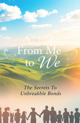 A visually captivating book cover design for a title "From Me to We: The Secrets To Unbreakable Bonds"