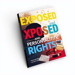A visually striking cover design for a booklet on 'Exposed and Personality Rights'