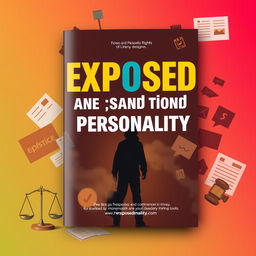 A visually striking cover design for a booklet on 'Exposed and Personality Rights'