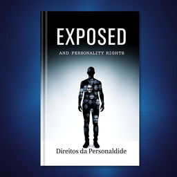 Create a striking book cover that encapsulates the themes of 'Exposed and Personality Rights'