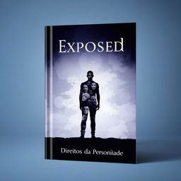 Create a striking book cover that encapsulates the themes of 'Exposed and Personality Rights'